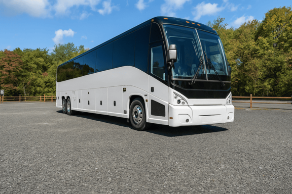 Bus Rental Company Bakersfield 56 Passenger Charter Bus