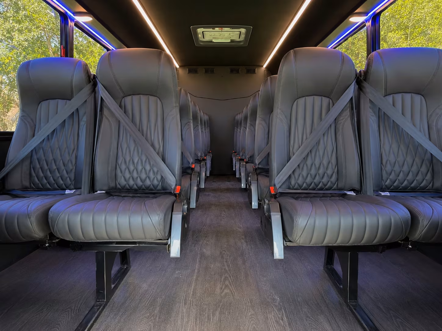 18 passenger minibus interior