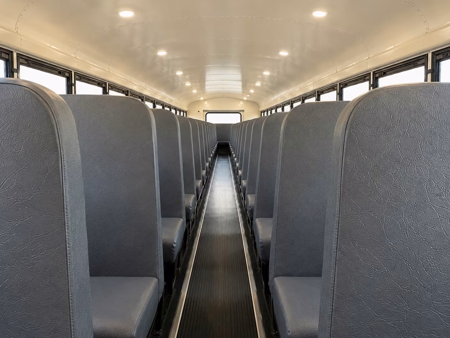 school bus inside
